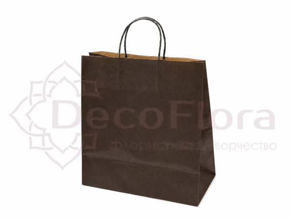 Сумка 28*14*31см с крученой ручкой чёрная