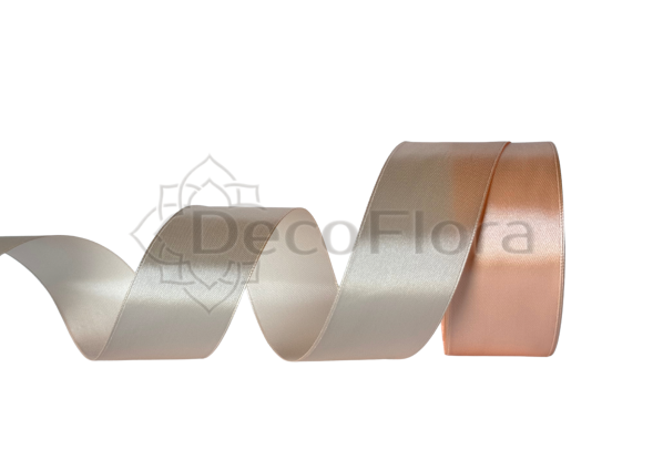Лента атласная 5cm*25ярд - 007 - персик 