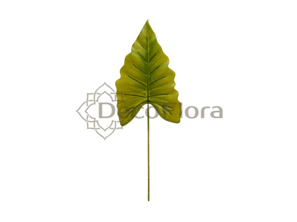 Лист каллы 38см зелёный 