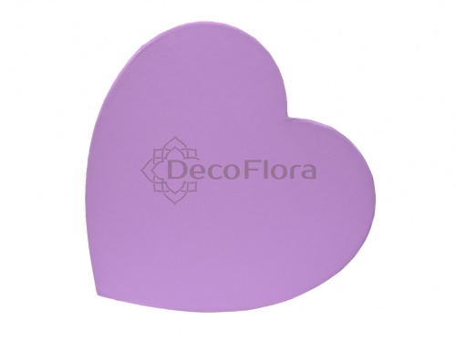 Коробка из набора сердце 22*21*10,5 сиреневая